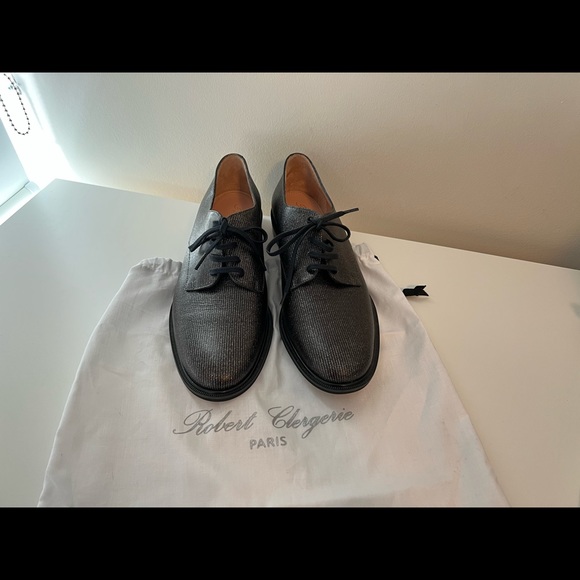 Robert Clergerie women’s black glitter loafer size 37.5 - Picture 3 of 9